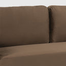 Divano 3 Posti 175x75x86 cm in Tessuto Marrone