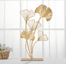 Scultura Leaf 26x11,5x44,5 cm in Ferro Oro