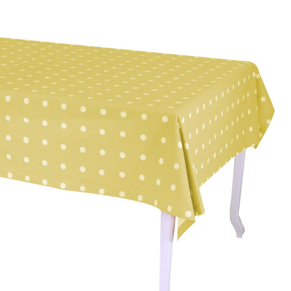 Tovaglia Rettangolare 140x240 cm in Cotone 180 GSM Pop Pois Lime sconto
