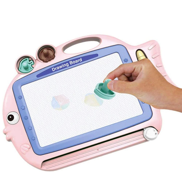 sconto Lavagna Lavagnetta Magica Magnetica con Pennarello e Formine Cancellabile Rosa