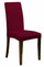 Set 2 Coprisedie Elasticizzati in Poliestere Bordeaux
