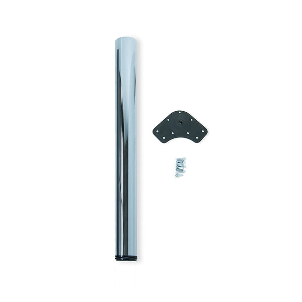 Gambe per Tavola Ø60 mm di Acciaio Cromato Brillo Acciaio Emuca sconto
