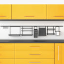 Profilo per Accessori da Cucina Sospesi Titane L 1,1 m Grigio Antracite Alluminio e Zama Emuca