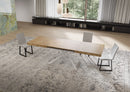 Tavolo Allungabile 160-244x80x74 cm Niket Quercia Natura Gambe Bianche