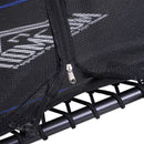 Trampolino Tappeto Elastico per Bambini Ø155x122.5 cm con Rete di Sicurezza Nero e Blu 