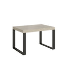 Tavolo Allungabile 140-244x90x77 cm Tecno Cashmere Gambe Antracite 