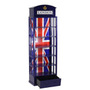 Libreria 6 Ripiani 1 Cassetto 48x27xh146 cm in Legno London Blu