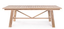 Tavolo Allungabile da Giardino 220/300x100x77.5 cm in Legno Teak Maryland Natural