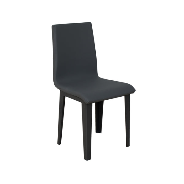 Sedia 40/44x42x86 cm Armida gambe Antracite in Similpelle Grigio acquista