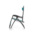 Sedia Sdraio da Giardino Gran Relax 88x65x110 cm in Textilene Verde Petrolio     