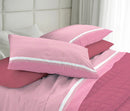 Set Lenzuola in Cotone Sopra Sotto e Federe Cober Belfast Rosa Varie Misure