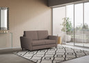 Divano 2 Posti 152x85x85 cm Yasel in Tessuto Talpa