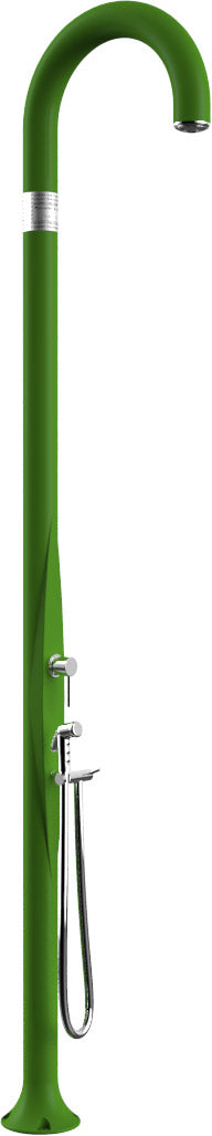 sconto Doccia da Esterno Giardino Miscelatore e Doccetta Mobile Arkema Funny Yin Verde Chiaro