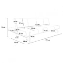 Divano Letto Clic Clac 171x75x73 cm in Tessuto Nero