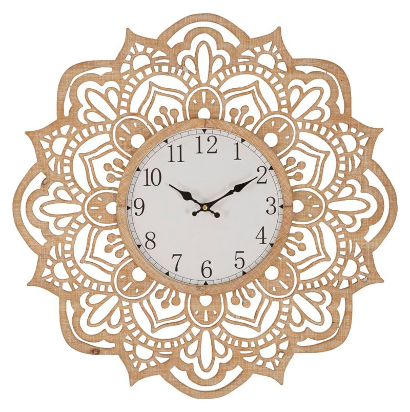 Bernhard Products Orologio Da Parete 30,5 Cm Oro Rosa E Bianco Silenzioso Numeri 3D