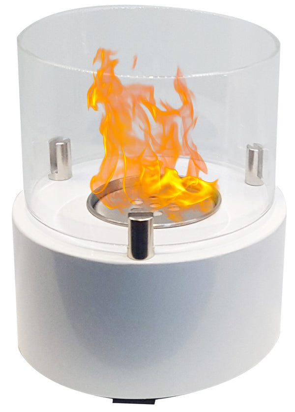 Camino a Bioetanolo da Tavolo Ø13x15,8cm Vannini Giotto Candle Bianco prezzo