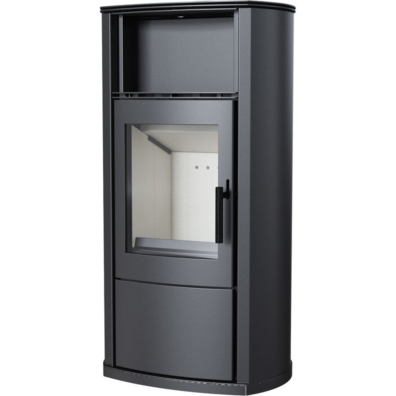 Stufa a Legna 8KW in Acciaio Flig Midland Nera