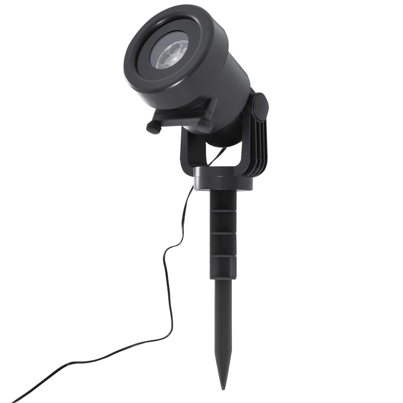 Proiettore Giardino per Natale e Halloween LED Rosso Verde Blu Bianco 