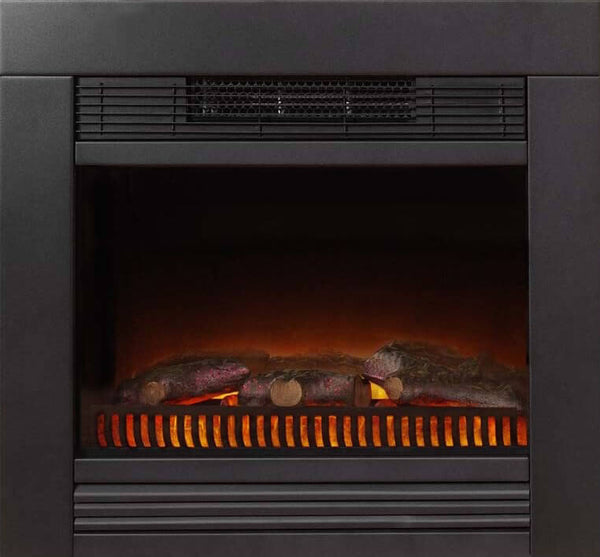 sconto Camino Elettrico da Incasso Effetto Fiamma 1800W Ruby Fires Lucius Nero con Telecomando