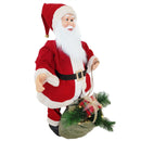 Pupazzo Babbo Natale H80 cm con Luci e Movimento Rosso