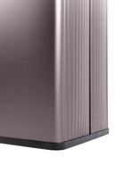 Pattumiera Alta 54L Interno Esterno Keter Verto Recycle 43,5x26,5x68,7 cm con Bordo Copri Sacco in Plastica Rosa Perla      