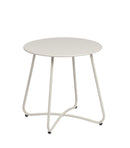 Tavolino da Esterno Ø45x45h cm in Acciaio Verniciato Austin Gypsum  