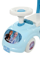 Macchina Cavalcabile per Bambini Volante Direzionabile Vano Contenitore e Telefono Disney Frozen Azzurro