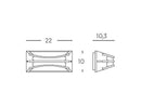 Applique da Esterno a LED 10W 3000K Sovil Bianco