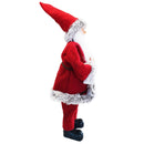 Pupazzo Babbo Natale H50 cm con Minilucciole Rosso e Grigio