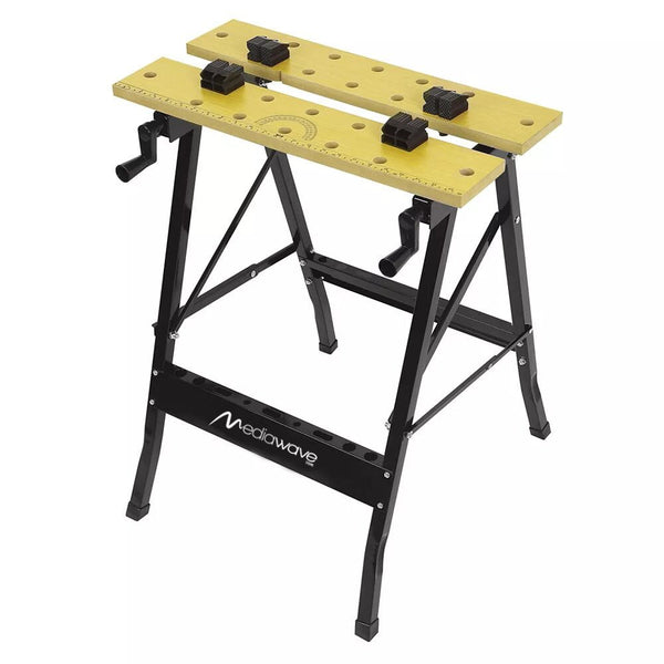 online Banco Pieghevole da Lavoro per Fai da Te con Morsetti Laterali e Portautensili