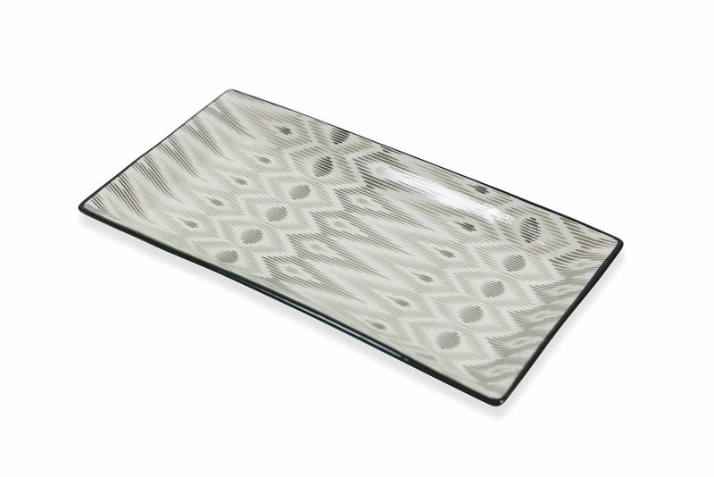 Set 6 Vassoi Rettangolari in Gres VdE Tivoli 1996 Grey Confusion