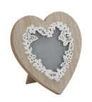 Cornice a Cuore Live Laugh Love 15x1,5x15 cm MDF Marrone e Bianco