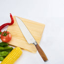 Coltello Cuoco 34,5 cm con Manico in Legno di Olivo