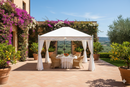 Gazebo da Giardino 3x4m in Metallo Morel Miami Bianco