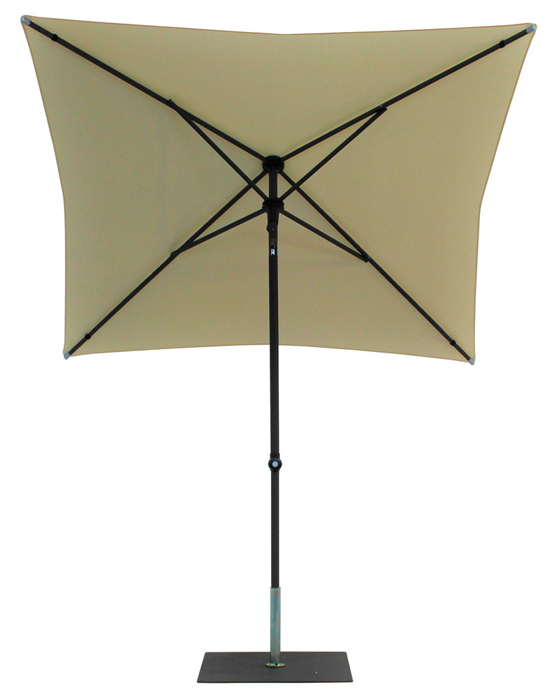 Ombrellone da Giardino 2x2 m Palo Ø38 mm in Alluminio Tessuto Poliestere Trend Ecru