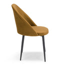 Set 2 sedie Imbottite 51x58x87 cm In Tessuto Tiffany  Lola Senape