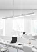 Lampada a Sospensione da Interno a LED in Alluminio Nickel Opaco