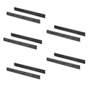 Set 5 Coppie Guide a Sfera per Cassetti 45x500 mm in Acciaio Emuca Nero