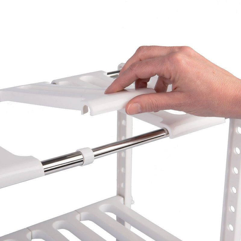 Scaffale stoviglie 50x70x40 cm 2 ripiani per mobile sotto lavello