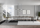 Tavolo Allungabile 200-460x90x77 cm Karamay Noce Telaio Antracite 