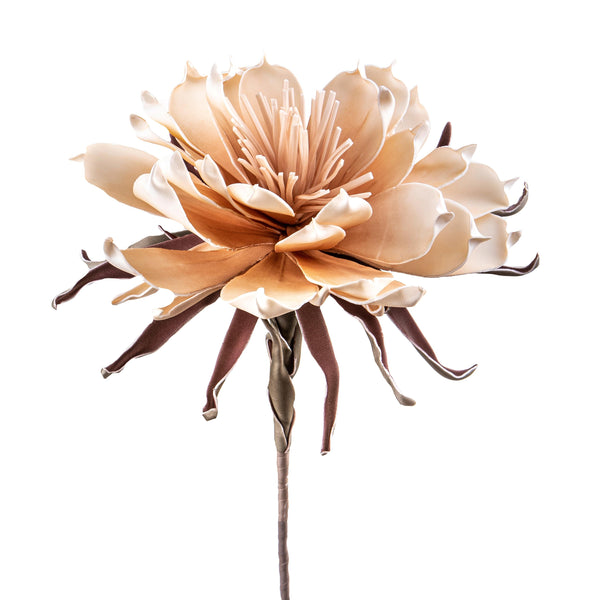 sconto Set 2 Fiori di Ninfea Artificiali Altezza 108 cm Beige