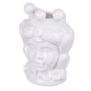 Umidificatore per Radiatori Testa di Moro Donna 10x6x14 cm  in Ceramica VdE Tivoli 1996 Sicilia