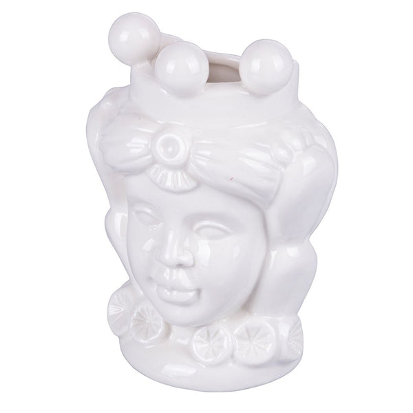 prezzo Umidificatore per Radiatori Testa di Moro Donna 10x6x14 cm  in Ceramica VdE Tivoli 1996 Sicilia