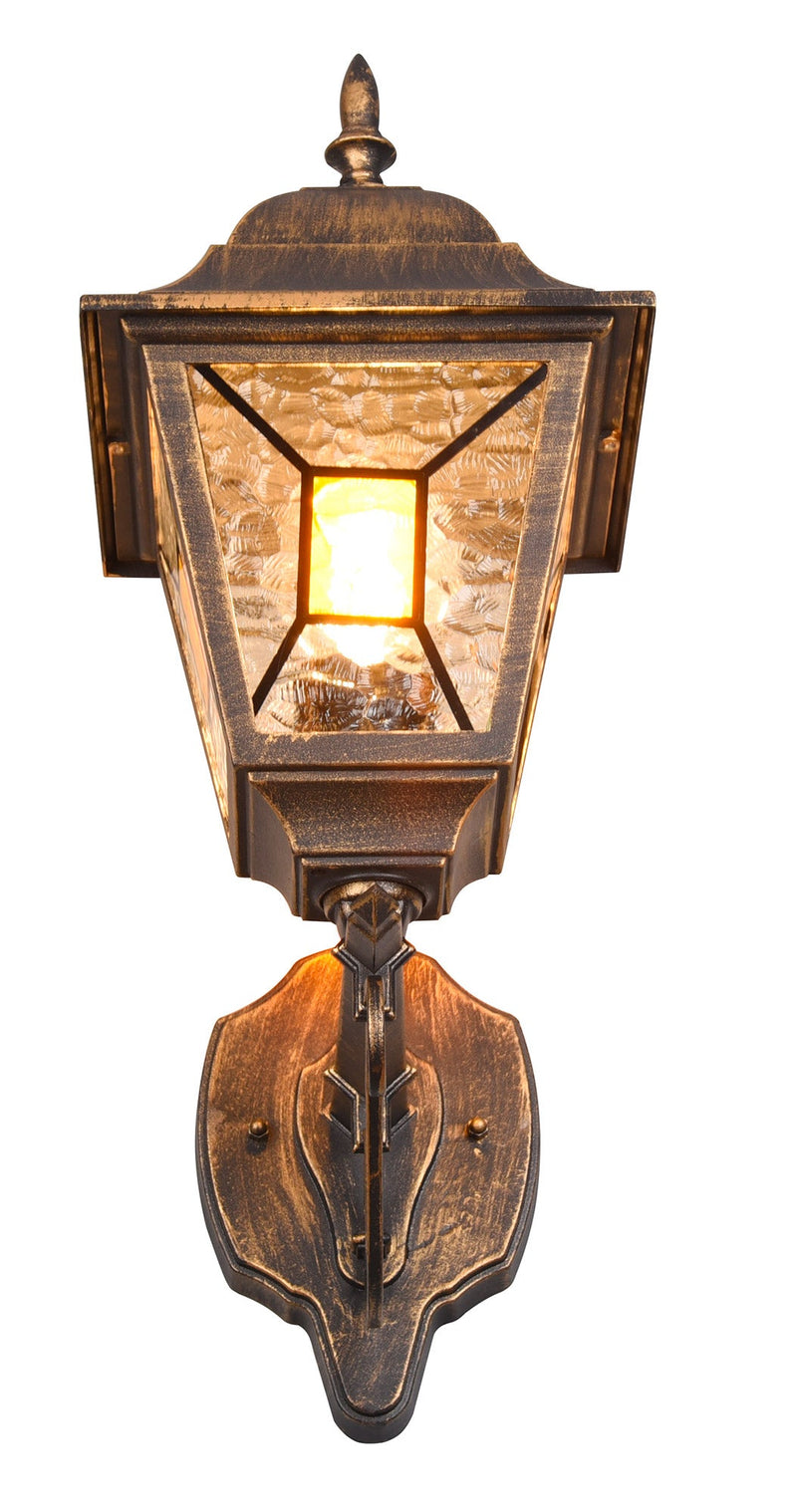 Applique da Esterno Attacco E27 in Alluminio Ruggine