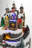 Villaggio Natalizio in Plastica con Luci e Suoni 19x15x21,5 cm Soriani Negozio Giocattoli