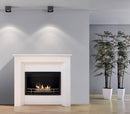 Camino a Bioetanolo da Pavimento 95x33x96 cm Karlsen Conegliano Bianco