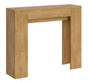 Consolle Allungabile 90x25/181 cm Pannelli in Nobilitato Slick Quercia Natura