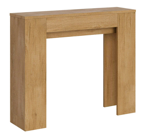 acquista Consolle Allungabile 90x25/181 cm Pannelli in Nobilitato Slick Quercia Natura