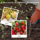 Telo per Pacciamatura 50x2 m Traspirante e Anti-UV in Polipropilene Nero   