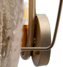Lampada da Muro Dishy Glam 5 Luci 138x9x50 cm in Ferro Oro